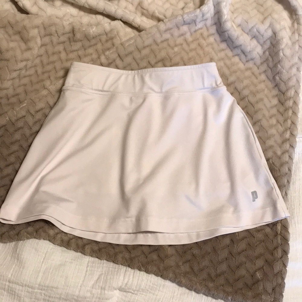 White golf skort